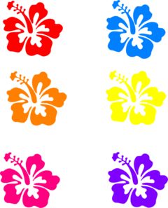 Rainbow Hibiscus Clip Art Hawaiian Flower Drawing, Hibiscus Clip Art, Crafts For Students, Hawaiian Party Ideas, Luau Party Ideas, Cricut Cake, Moana Party, Luau Birthday, Applique Ideas