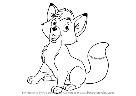 Copper Fox And The Hound Drawing, Fox And The Hound Coloring Pages, Fox And Hound Tattoo, Fox And The Hound Drawing, Fox And The Hound Tattoo, Ivy Draw, Movie Coloring Pages, Fox Coloring Pages, Disney Sleeve