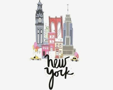 New York New York Drawing, New York Illustration, Wanderlust Art, Travel Quotes Wanderlust, Super Quotes, Adventure Quotes, Art Prints Quotes, I ❤ Ny, Travel Design