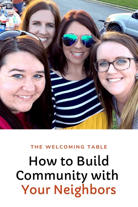 Want to get to know your neighbors? Here's how one family built community in their neighborhood through simple gestures and intentionality. Games For Ladies Night, Community Building Activities, Moms' Night Out, Moms Night, Build Community, Womens Conference, Mom Friends, Women's Ministry, Little Library