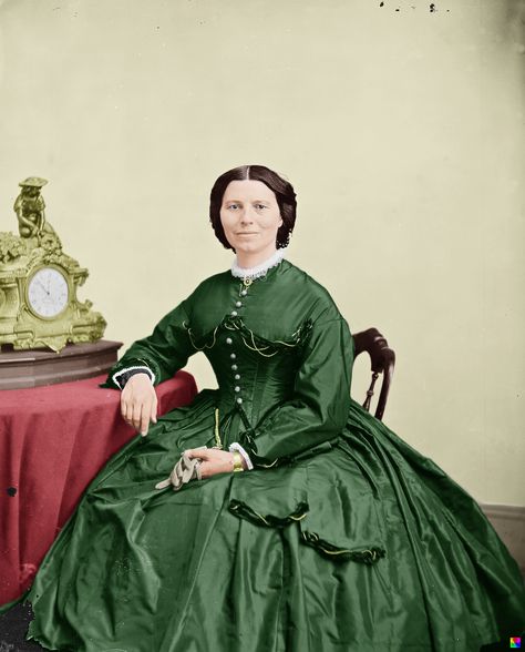 Clarissa Harlowe "Clara" Barton c. 1866. Known as the "Angel of the Battlefield", she worked as a nurse on the front lines during the Civil War. During the Franco-Prussian War she helped with the preparation of military hospitals. She was awarded the Golden Cross of Baden and the Prussian Iron Cross. On 21 December 1881 she founded the American Red Cross. Franco Prussian, Clara Barton, Nursing History, Indian Wars, Golden Cross, 21 December, Military Nurses, Iron Cross, History Timeline