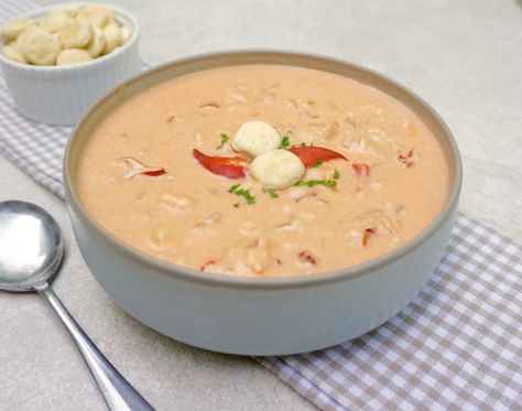 Lobster Bisque is a creamy soup made with lobster meat. Lobster Bisque With Sherry, Creamy Lobster Bisque, Bisque Recipes, Sherry Recipes, Lobster Soup, Soup Seafood, Lobster Bisque Recipe, Bisque Soup Recipes, Lobster Bisque Soup