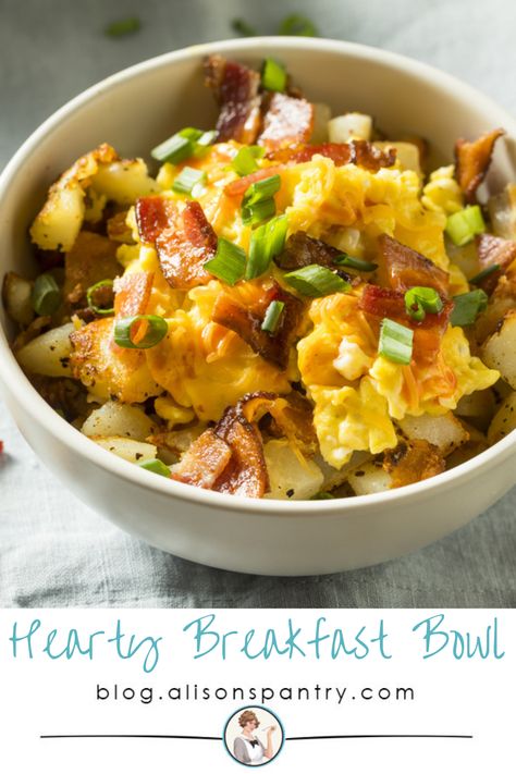 Breakfast Bowl Egg, Potato And Egg Breakfast, Breakfast Recipes Healthy, Breakfast Favorites, Breakfast Bowls Recipe, Slow Cooker Breakfast, Low Calorie Breakfast, Hot Breakfast, Healthy Breakfast Bowls