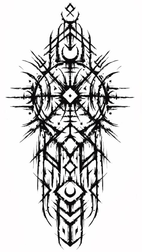 Ancient Viking Art, Viking Compass Tattoo, Satanic Tattoos, Arte Viking, Viking Tattoo Sleeve, Christian Drawings, Simple Tattoos For Guys, Rune Tattoo, Planet Tattoos