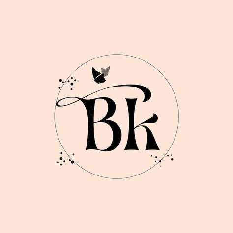 Bk Logo Design Letter, Bk Logo, Braids For Black Kids, Infinite Logo, Initials Logo Letters, Logo Cosmetic, Air Logo, Bakery Branding, Graphic Design Assets