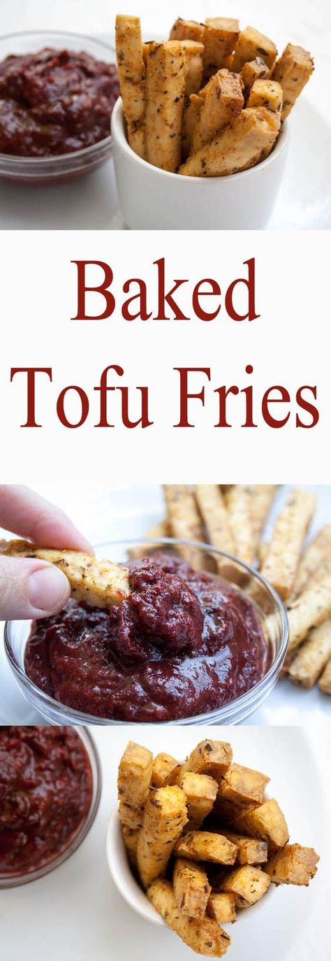 Baked Tofu Fries (vegan, gluten free) - These addictive fries are crispy on the outside, and soft on the inside. Even tofu haters will love them! Tofu Fries, Vegan Keto Diet, Baked Tofu, Vegan Keto, Vegan Appetizers, Tofu Recipes, Tempeh, Small Bites, Vegan Eating