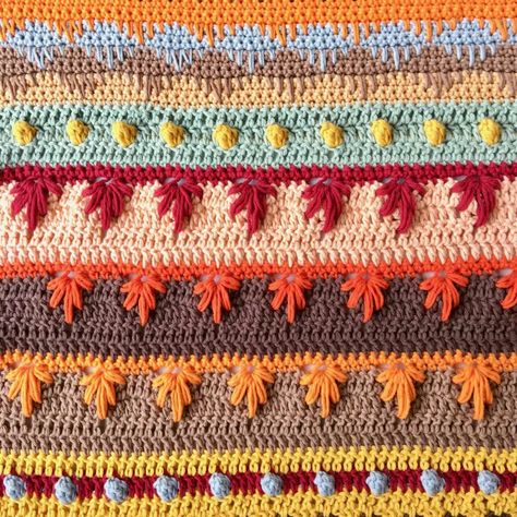 Fall Crochet Blanket Patterns, Fall Crochet Blanket, Blanket Afghan, Crochet Rugs, Fall Blanket, Fall Crochet, Stitch Sampler, Crocheting Ideas, Crochet Blanket Afghan