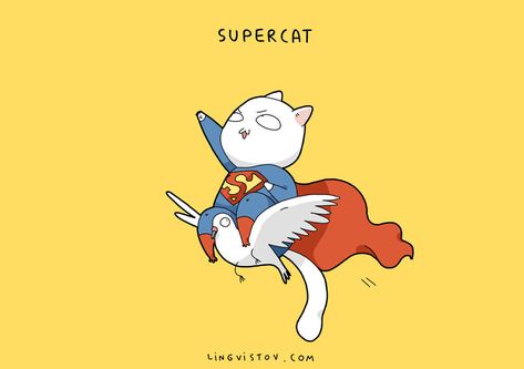 Supercat Green Lanterns, Cat Comics, Image Chat, Super Cat, Curious Cat, Cat Cards, Cat Quotes, Cats Illustration, Childrens Illustrations