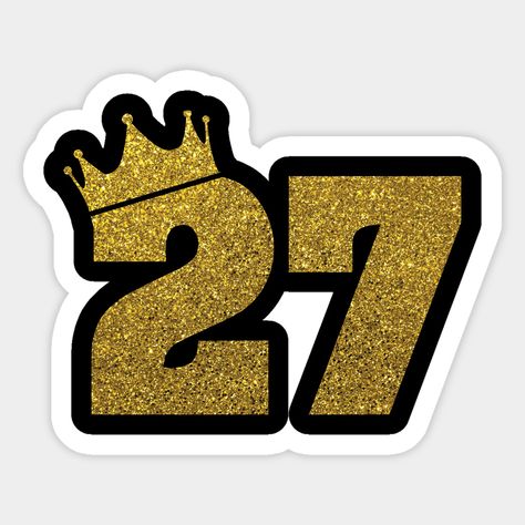 Number 27 Design, 27 Birthday Ideas Men, 27 Number Design, 27 Th Birthday, 27th Birthday Ideas For Women, 27th Birthday Cake, 27 Birthday Ideas, 21 Cake Topper, Number Topper