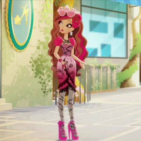 ever after high briar beauty #everafterhigh #briar Briar Beauty Costume, Briar Beauty Outfit, Briar Rose Ever After High, Ever After High Halloween Costumes, Briar Ever After High, Briar Beauty Icon, Ever After High Outfits, Brunette Characters, Ever After High Briar Beauty