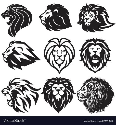 Simple Lion Tattoo, Lion Png, Logo Lion, Lion Art Tattoo, Lion Svg, Lion Clipart, Lion Head Logo, Lion Vector, Lion Head Tattoos