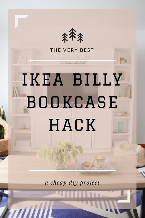 Checkout my post on our Ikea Billy Bookcase Hack that we did.  We did this project for under 300 dollars.  It is a fairly simple project. Add Legs To Ikea Billy Bookcase, Billy Bookcase Hack Built Ins, Billy Bookcase Built In, Ikea Bookcase Hack, Ikea Billy Bookcase White, Billy Hack, Old Tv Stands, Ikea Hack Storage, Bookcase Hack