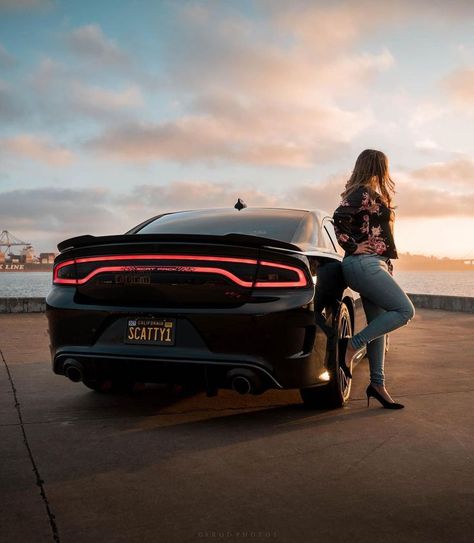 Challenger Photoshoot, Car Senior Pictures, New Car Photo, Car Photoshoot, Car Poses, Dodge Challenger Srt, Cartoon Wallpaper Iphone, Destroyed Denim, Car Girl