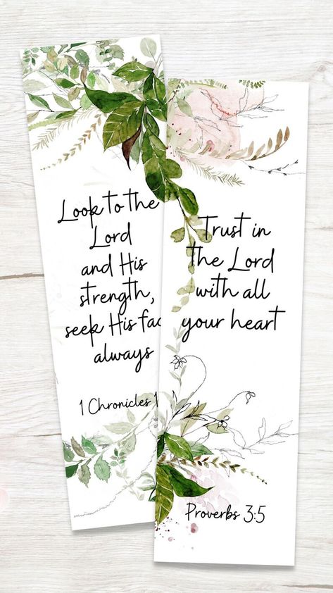 Christian Bookmark Printable Bible Verse Bookmark Set Digital - Etsy Canada Scripture Bookmarks Free Printable, Verse Bookmark, Printable Ruler, Christian Bookmarks, Digital Bookmark, Popular Bible Verses, Bookmark Printable, Flag Printable, Watercolor Bookmarks