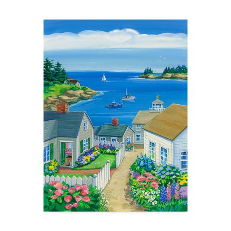 Free 2-day shipping. Buy Trademark Fine Art 'The Quiet Side' Canvas Art by Geraldine Aikman at Walmart.com Image Nature, Cottage Art, Design Fields, The Quiet, Artist Canvas, Framed Canvas Art, Trademark Fine Art, Wrapped Canvas Art, Cityscape