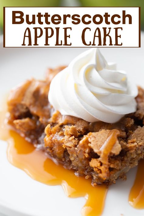 Pig Recipes, Butterscotch Desserts, Butterscotch Recipes, Cake Apple, Apple Cakes, Dessert Waffles, Fresh Apple Cake, Fruity Cake, Baking Inspiration