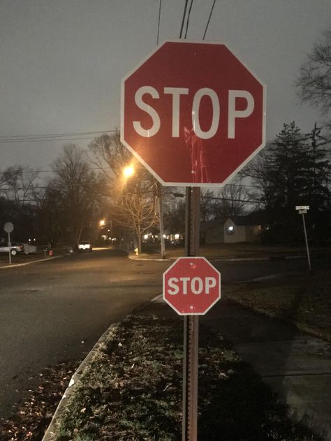 This mini stop sign attached to a stop sign. Stop Sign Painting Ideas Aesthetic, No Entry Sign Aesthetic, Stop Signs Painted, Stop Sign Painting Ideas, Stop Sign Aesthetic, Maisie Aesthetic, Biblical Relationship, Street Sign Decor, Sarcastic Wallpaper