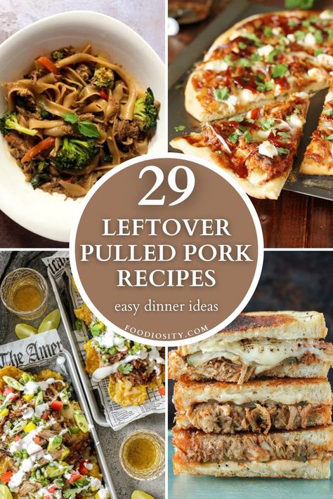 Transform your leftover pulled pork into a weeknight wonder with these 29 easy and delicious dinner recipes. Your taste buds will thank you—click to explore now! #LeftoverPulledPorkRecipes Leftover Pulled Pork Tacos, Pulled Pork Chili Recipe, Leftover Pulled Pork Recipes, Pulled Pork Nachos Recipe, Pork Nachos Recipe, Pork Sliders Recipes, Pulled Pork Leftover Recipes, Pulled Pork Enchiladas, Spicy Pulled Pork