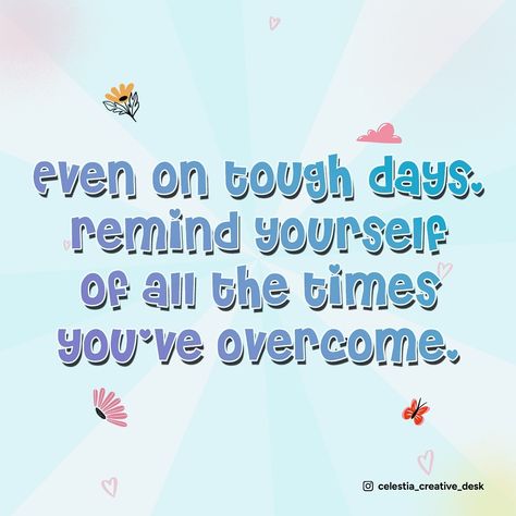 🌿 Even on tough days, remind yourself of all the times you’ve overcome. 🌿 Life isn’t always easy, and some days are harder than others. But remember, you’ve faced challenges before, and you’ve made it through. That same strength will carry you through today too. When things get tough, look back at your journey and be proud of how far you’ve come. You’ve got this! 💖 Need a little extra positivity? Follow @celestia_creative_desk for uplifting designs and digital products to keep you inspire... You Made It Through The Day, Some Days Are Just Hard Quotes, Creative Desk, Creative Desks, You Ve Got This, Hard Quotes, Remind Yourself, Tough Day, Make It Through