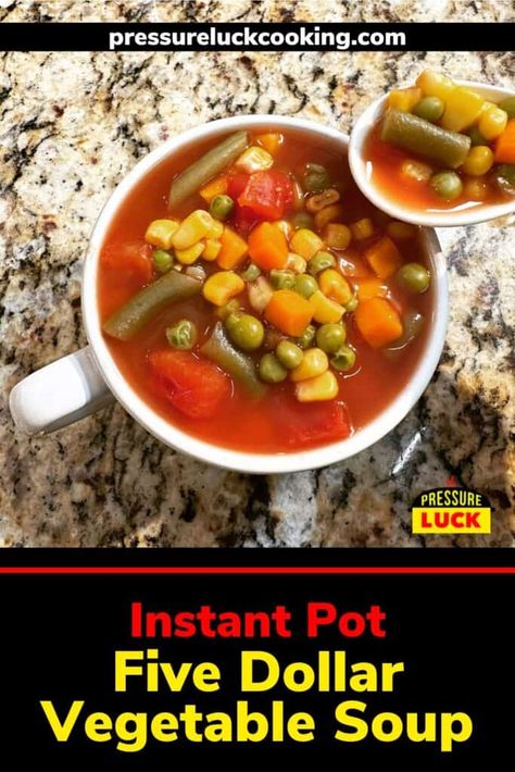 Pressure Luck, Crock Pots, Instant Pot Soup, Low Carb Soup, Small Pasta, Veggie Soup, Keto Paleo, Instant Pot Dinner Recipes, Frozen Veggies