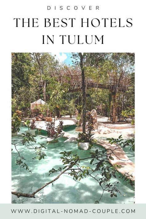 Hotels in Tulum are many, as well as in Riviera Maya. Check out our favorites in Tulum town and beach in this complete guide! #tulum #hotels #beach #town #luxury #budget #mexico #vacation #villas #hotel Tulum Boutique Hotel, Tulum Town, Tulum Beach Hotels, Tulum Mexico Hotel, Tulum Mexico Resorts, Tulum Resorts, Tulum Travel Guide, Tulum Travel, Tulum Hotels