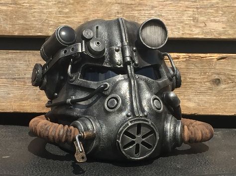 Personal Fallout 3 T-45d power armor helmet. Power Armor Cosplay, T 60 Power Armor Fallout, T60 Power Armor, Fallout 3 Power Armor, T45 Power Armor, Fallout Helmet, Fallout Bos, Fallout 4 Secrets, T 60 Power Armor