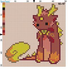 Pokemon Cross Stitch Patterns, Pokemon Cross Stitch, Pixel Beads, Easy Perler Beads Ideas, Easy Pixel Art, Pixel Art Templates, Perler Art, Pixel Crochet, Pixel Art Grid