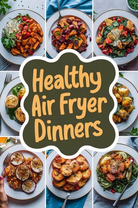 Explore a variety of healthy air fryer recipes perfect for easy weeknight dinners. From crispy snacks to flavorful meals, these recipes are both delicious and guilt-free. Find inspiration for your next healthy air fryer dish here! Meal Ideas For Air Fryer, Air Fryer Prep Meals, Air Fryer Recipes Easy Dinner Healthy, Clean Air Fryer Recipes, Recipes For Air Fryers, Air Fryer Dorm Recipes, Favorite Air Fryer Recipes, Air Fryer One Pot Meals, Air Fryer Dinners Healthy