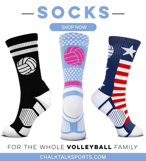 Volleyball Accessories, Volleyball Socks, Socks Ideas, Easy Fundraisers, Team Socks, Team Fundraiser, Volleyball Gifts, Volleyball Player, Leg Pain