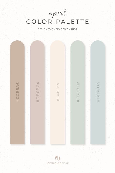 A minimal and neutral color palette to use on your planner spreads for the month of April. Digital Planner Colour Palette, Pastel Neutral Color Palette, Planner Color Palette, April Color Palette, Neutral Aesthetic Color Palette, Pastel Colors Palette, Minimal Colour Palette, Color Palette 2024, Planners Aesthetic