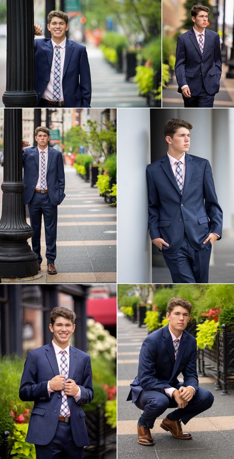 Senior Pictures Suit And Tie, Natural Poses Men, Prom Picture Poses Single Photo Ideas Guys, Senior Portrait Ideas For Boys, Graduation Pictures Boys Male Poses, Guy Senior Pictures Poses Suit, Male Senior Pictures Poses, Speedlight Photography, Unique Senior Picture Ideas For Guys