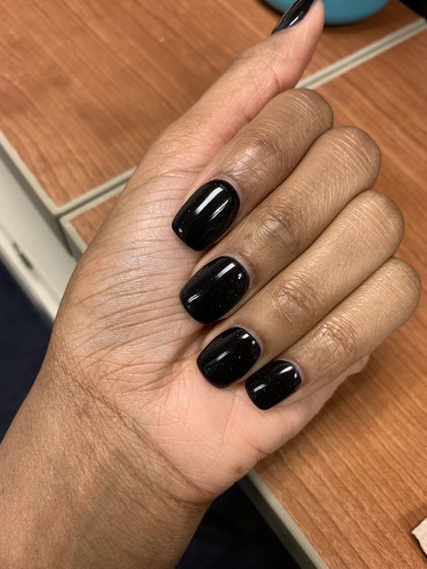 Black with sparkle #snsnails Black Shellac Nails, Black Shellac, S And S Nails, Shellac Manicure, Shellac Nails, Minimalist Nails, Nail It, Eyes Lips, All Things Beauty