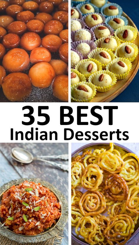 Easy Indian Dessert Recipes, Easy Indian Dessert, Indian Pudding, Famous Desserts, International Desserts, Dinner Party Desserts, Dessert Simple, Happy Food, Popular Desserts