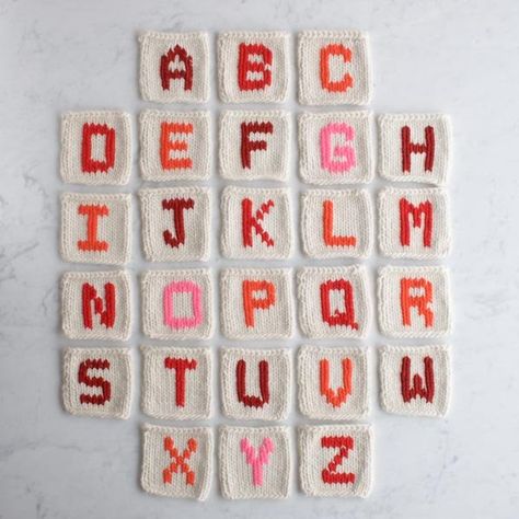 Duplicate Stitch Letters, Duplicate Stitch, Stitch Letters, Monogram Hats, Fair Isles, Purl Soho, I Cord, Embroidery Letters, Knitted Wit