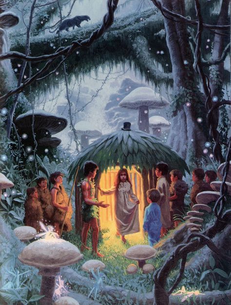 Neverland Art Peter Pan, Peter Pan Fanart, British Gardens, Greg Hildebrandt, Peter Pan 2003, Peter Pan Art, Peter And Wendy, Brothers Art, Art Disney