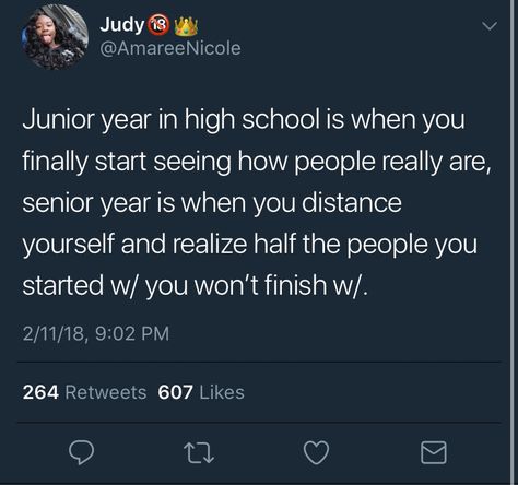 Tweets About Getting High, Junior Year High School Quotes, Junior Year Quotes, Romanizing School, Junior Year High School, High School Quotes, Senior Year Of High School, Quotes Board, Healing Journaling