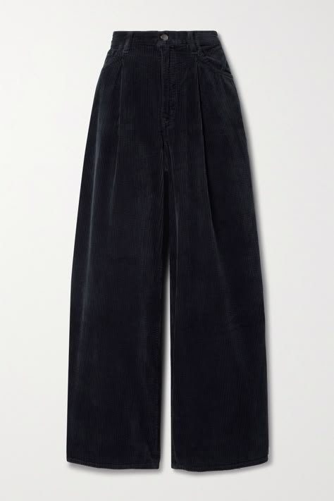 High Waisted Corduroy Pants Black, Luxury Wide Leg Corduroy Pants, Black Curdory Pants, Navy Corduroy Pants, Chic Full-length Corduroy Pants, Corduroy Pants Outfit, Sewing Courses, Corduroy Pants, Fashion Updates