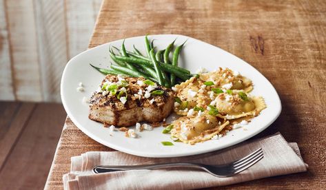 How to Make Bonefish Grill’s Grilled Swordfish & Pumpkin Ravioli Bonefish Grill Recipes, Grilled Swordfish, Pumpkin Ravioli, Bonefish Grill, Recipes Pumpkin, Surf And Turf, Chicken And Shrimp, Crispy Onions, Fall Is In The Air