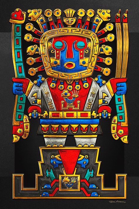 Incan Gods, Inca Art, Peruvian Art, On Black Canvas, Sun Worship, Inca Empire, History Facts Interesting, Ancient Symbols, Indigenous Art