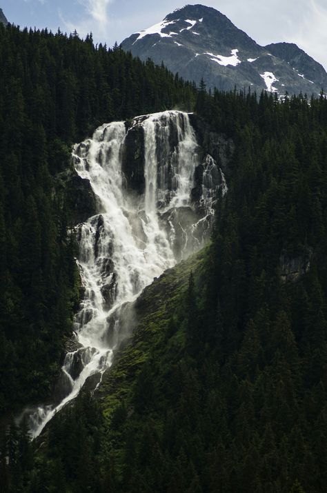 Alaska Astethic, Alaska Landscape, Large Waterfall, Alaska Photography, Dark Naturalism, Pretty Landscapes, Beautiful Waterfalls, Nature Aesthetic, Pretty Places