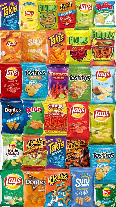 #chips Munchies Ideas, Chip Platter, Chip Salad, Snack Lays, Taco Chips, Paper Squishies, Printable Diy Crafts, Sleepover Snacks, Cheetos Crunchy