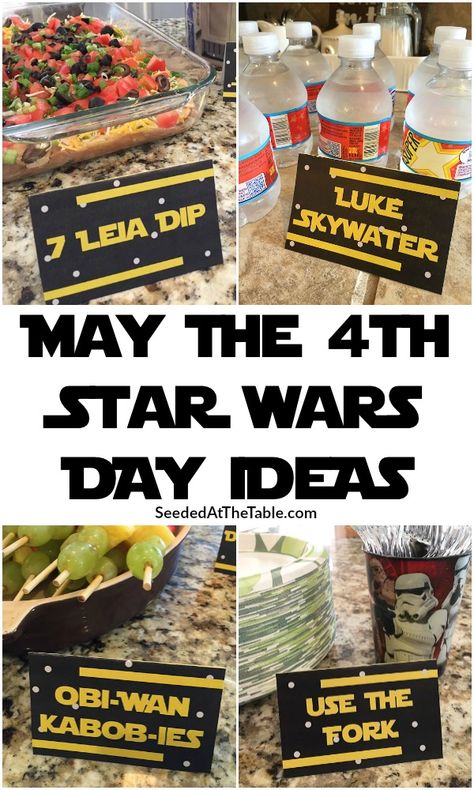 Galaxy Food Ideas, Star Wars Day Food, Galaxy Food, Star Wars Themed Food, Star Wars Theme Birthday, Star Wars Snacks, Star Wars Party Food, Star Wars Themed Birthday Party, Yoda Party