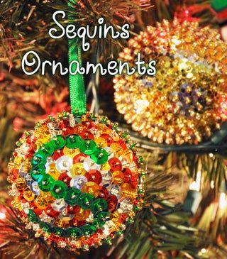 Ball Ornaments Diy, Christmas Tree Ornaments Felt, Christmas Ornament Balls, Christmas Ball Ornaments Diy, Diy Sequin, Celebrities Quotes, Sequin Ornaments, Sequin Crafts, Christmas Ball Ornaments