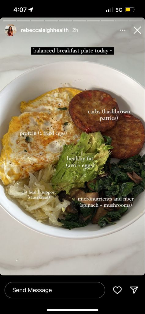 Balanced Breakfast, Easy Healthy Meal Prep, Healthy Food Motivation, Healthy Lifestyle Food, Food Is Fuel, Healthy Meal Prep, Easy Healthy Recipes, Diy Food Recipes, Healthy Lunch