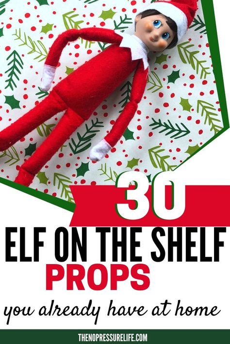 These DIY Elf on the Shelf props and supplies are already hiding in your house! I love making little accessories for Elf on the Shelf and coming up with easy ideas for our elf to do. This is an awesome list of props, supplies, and accessories you can make at home or with a little help from the dollar store. #elfontheshelf #Christmas Elf Accessories Diy, Diy Elf Props, Elf On The Shelf Props Diy, Diy Elf On The Shelf Props, Diy Elf On The Shelf Accessories, Elf On The Shelf Props, Elf On The Shelf Accessories, Diy Elf On The Shelf, Kindness Elf