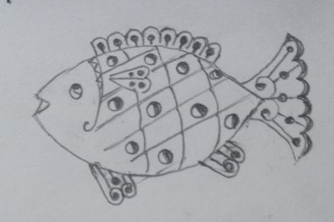 Fish motif Paplet Fish, Fish Motif, Work Design, Aari Work, Fish Design, Design Sketch, Embroidery Design, Embroidery Designs, Sketch