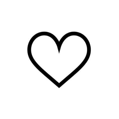 heart icon Tiny Heart Outline Tattoo, White Heart Symbol, Hart Icon, Heart Outline Tattoo, Black Outline Heart, Heart Black And White Sticker, Heart Outline Png, Mazda Logo, Tattoo Templates