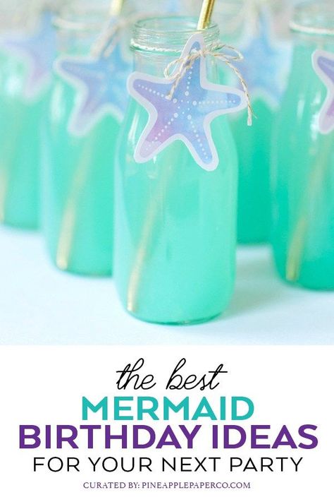 Mermaid Birthday Ideas, Mermaid Birthday Party Food, Mermaid Party Food, Mermaid Birthday Party Ideas, Mermaid Birthday Decorations, Mermaid Birthday Party Decorations, Mermaid Theme Birthday Party, Mermaid Birthday Cakes, Ariel Birthday