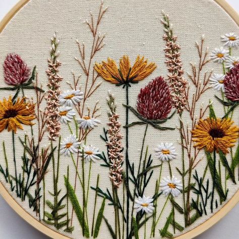 Brazilian Embroidery Instructions Brazilianembroidery 572 Wild Flower Embroidery Pattern, Embroidery Instructions, Embroidery Floss Crafts, Wildflower Embroidery, Embroidery Hoop Wall Art, Needlework Crafts, Diy Embroidery Patterns, Hand Embroidery Projects, Hand Embroidery Flowers