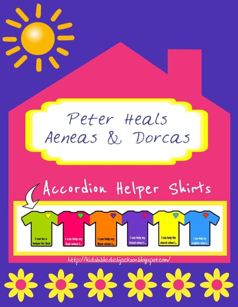 #Peter Brings back Dorcas/Tabitha lesson, ideas and printables #Biblefun #NTBiblelesson #bookofacts Kindergarten Sunday School, Bible Class Activities, Sunday School Classroom, Children's Church Crafts, Bible Stories For Kids, Bible Study For Kids, Bible Crafts For Kids, Bible Activities, Bible Lessons For Kids